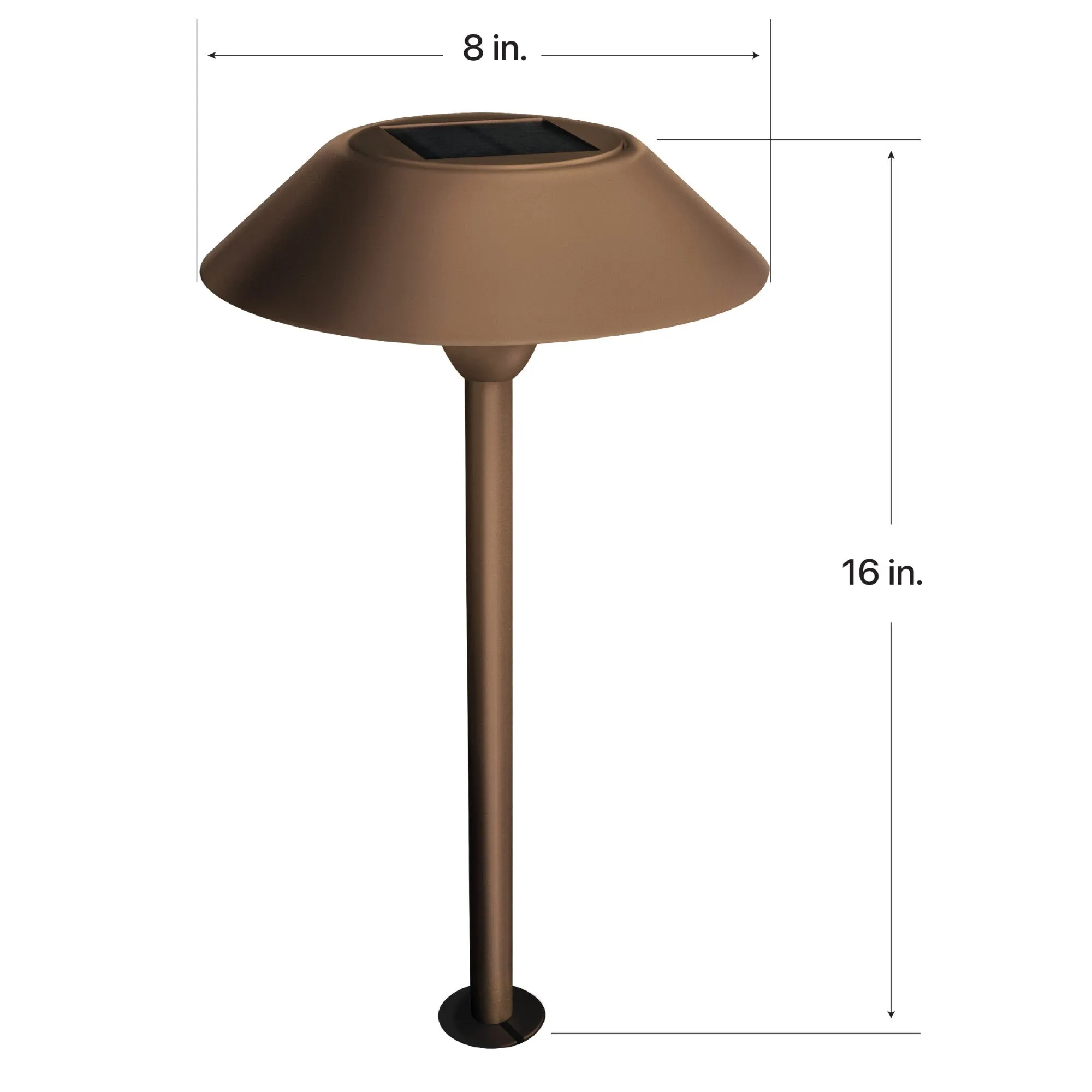 12 in. OneSync Landscape Bronze Solar Pathway Light