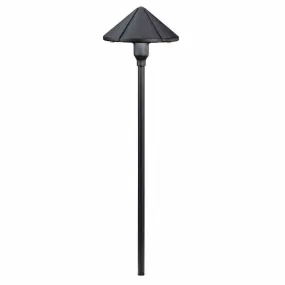 12V Center Mount Landscape Path Light Textured Black