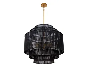 Alyssa Chandelier - Black Jute