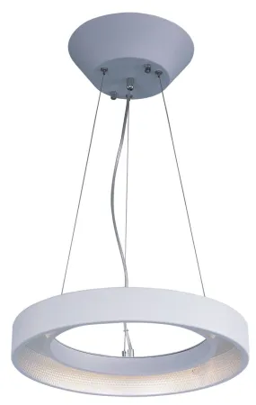 Apollo 17.75" Single Light Pendant in Matte White