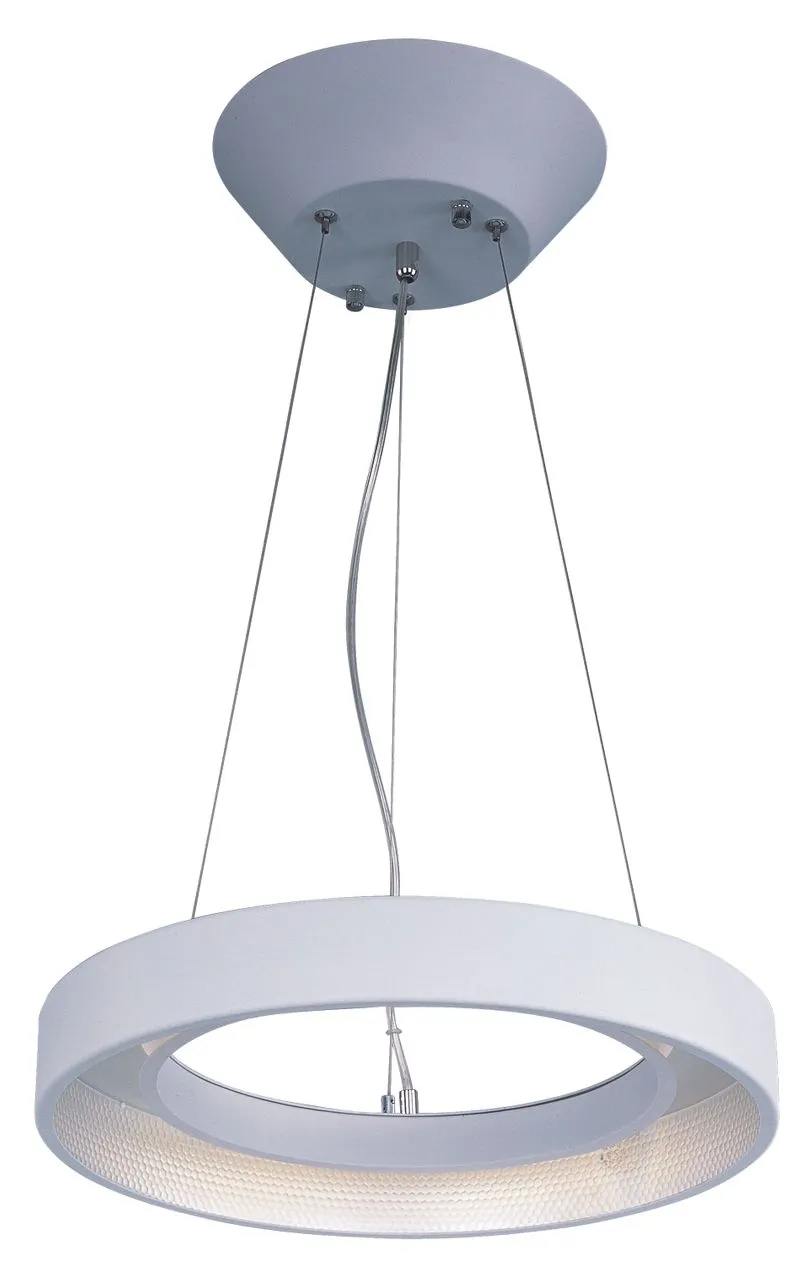 Apollo 17.75" Single Light Pendant in Matte White