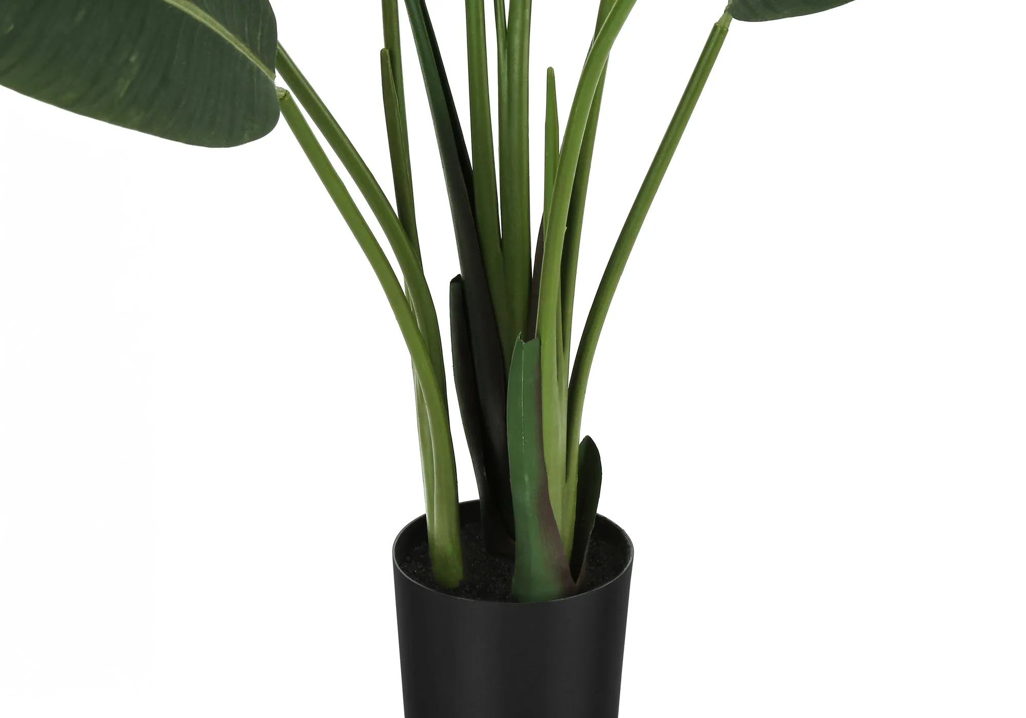 Artificial Plant, 60" Tall, Bird Of Paradise Tree, Indoor, Faux, Fake, Floor, Greenery, Potted, Decorative, Green Leaves, Black Pot