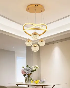 Artistic Curvy LED Chandelier