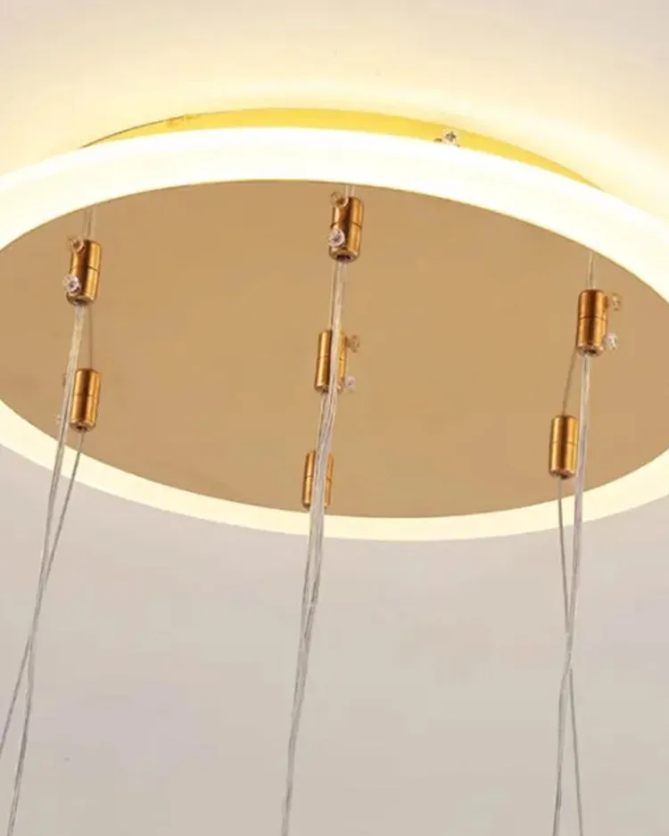 Artistic Curvy LED Chandelier