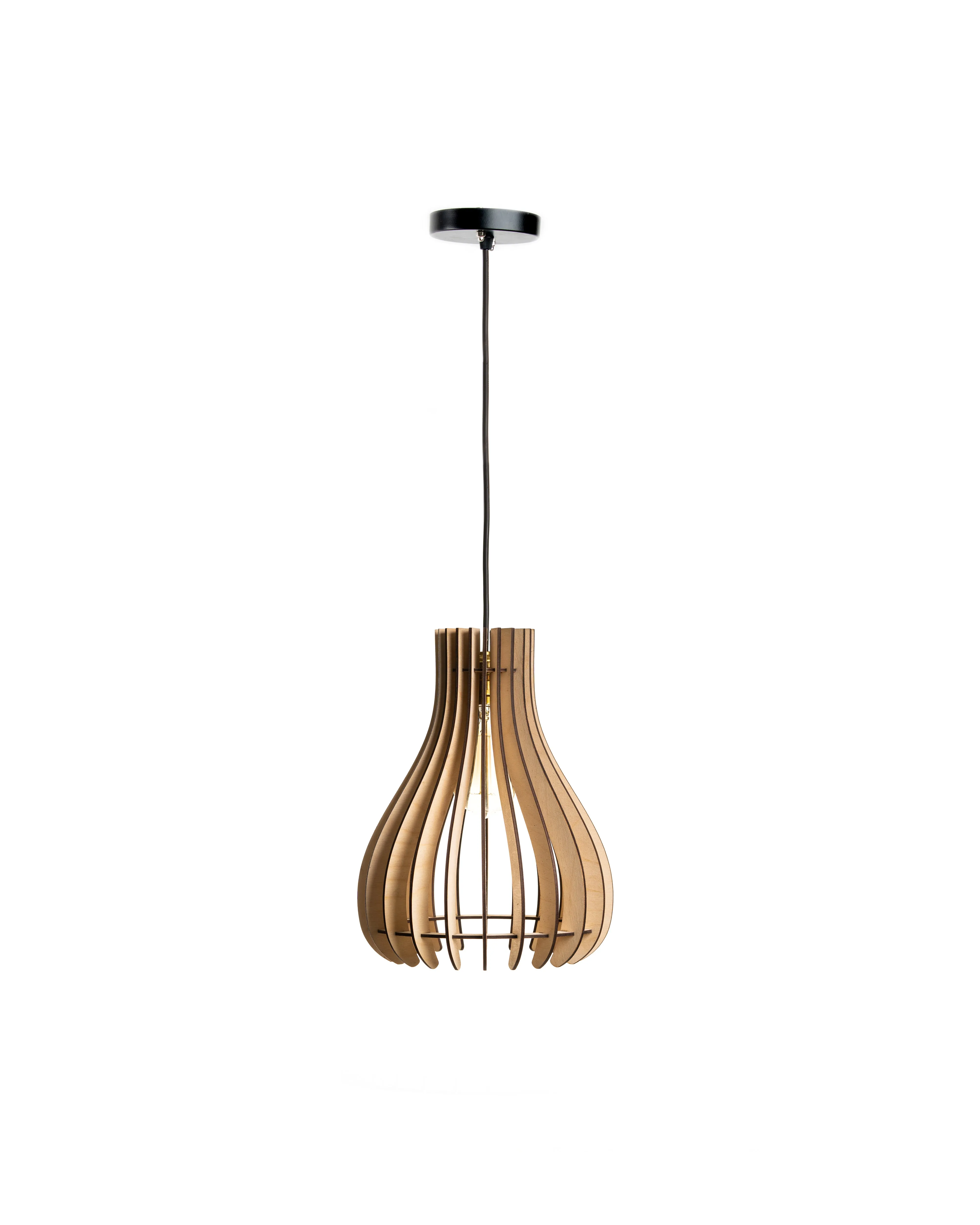 Baami Birch Wood Ceiling Lamp