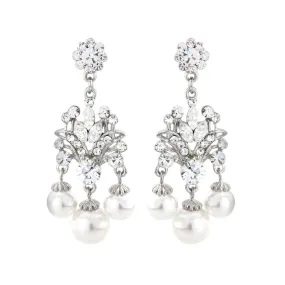 Bejewelled Pearl Earrings