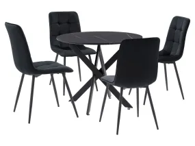 Black 5pc Dining Room Set