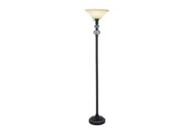 Black Metal Traditional Floor lamp Torchiere