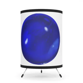 Blue Orb Tripod Lamp with High-Res Printed Shade, US\CA plug