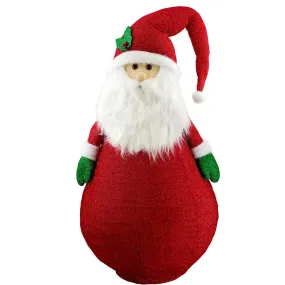 Collapsible Santa Christmas Decoration with LED lights