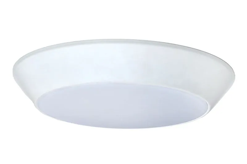 Convert 8" x 1" Single Light Flush Mount in White