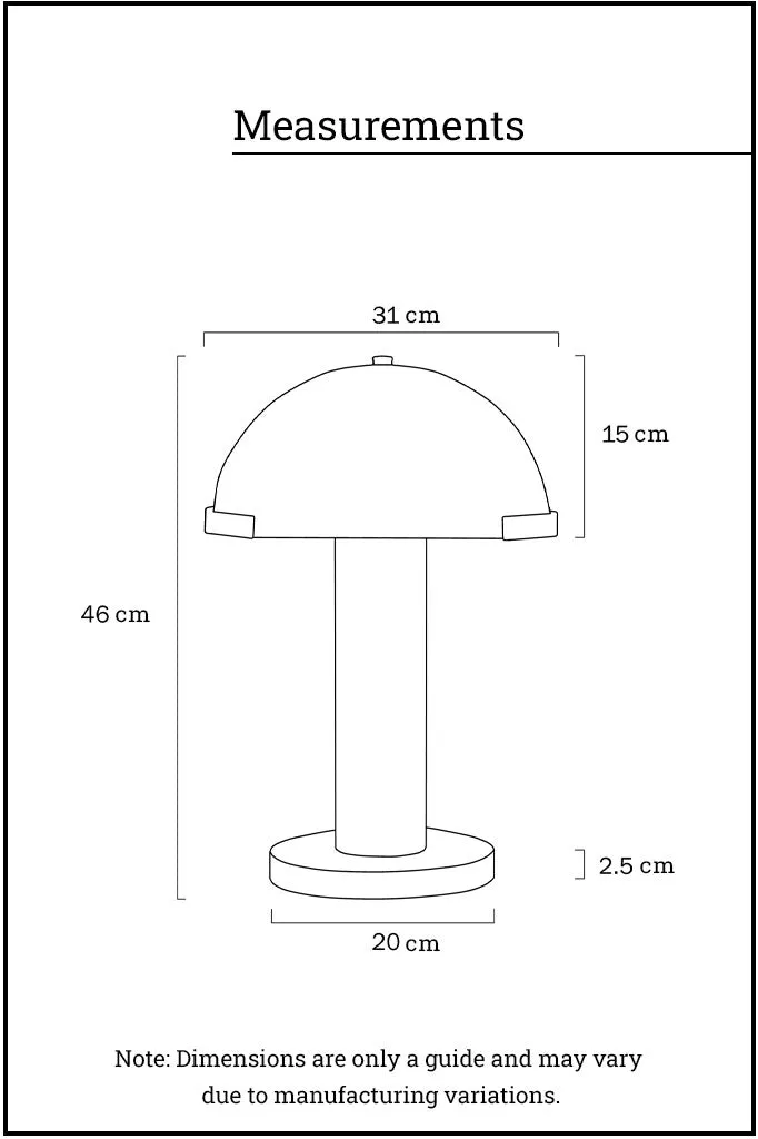 Fowler Marble Dome Table Lamp