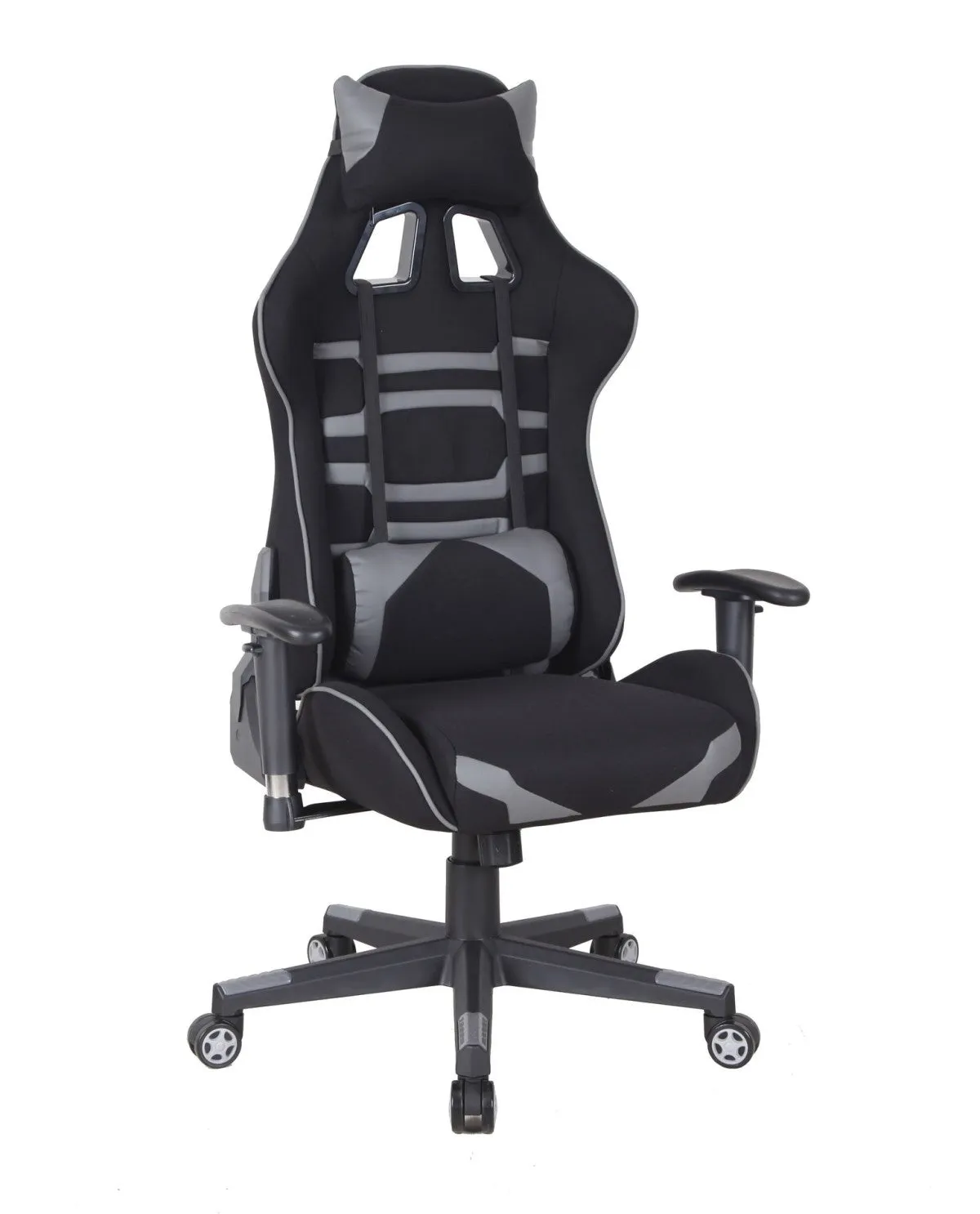 Gaming Desk & Chair Set, Grey/Black