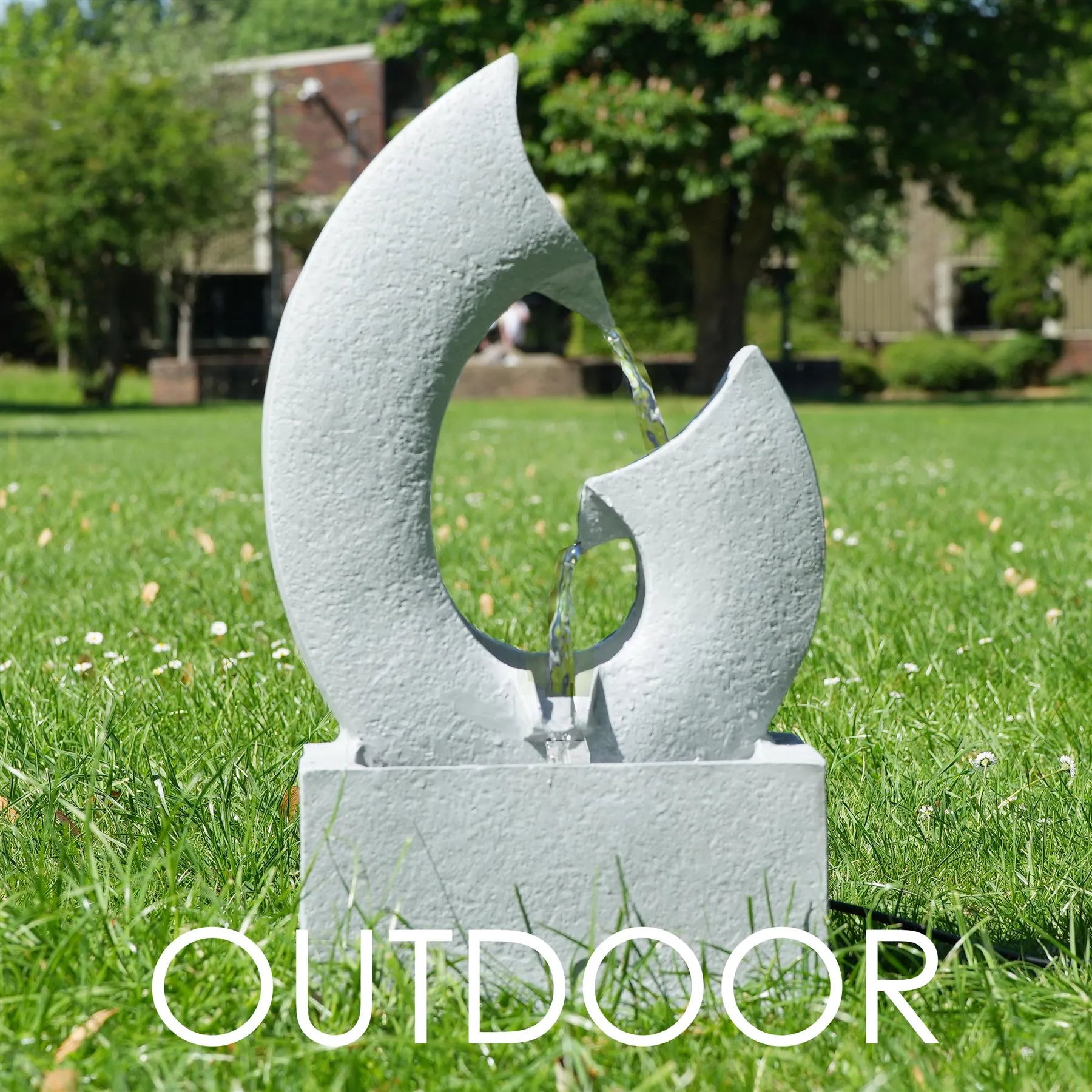 Horn Water Feature Outdoor With LED