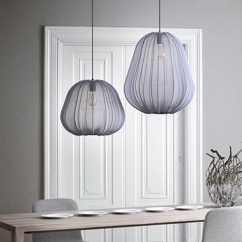 Modern Fabric Lantern Hanging Light