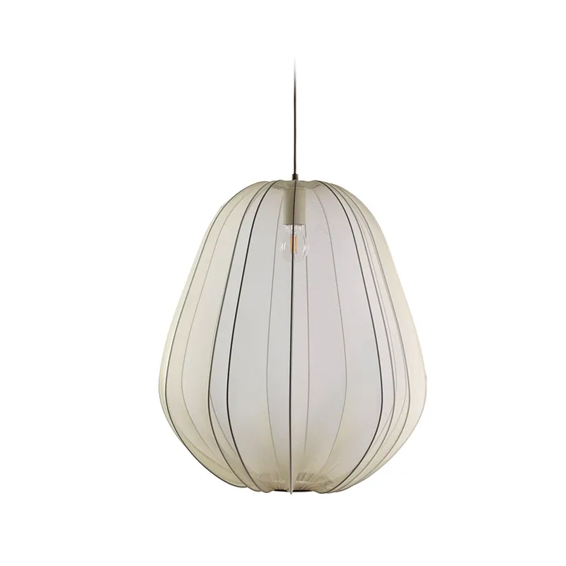 Modern Fabric Lantern Hanging Light