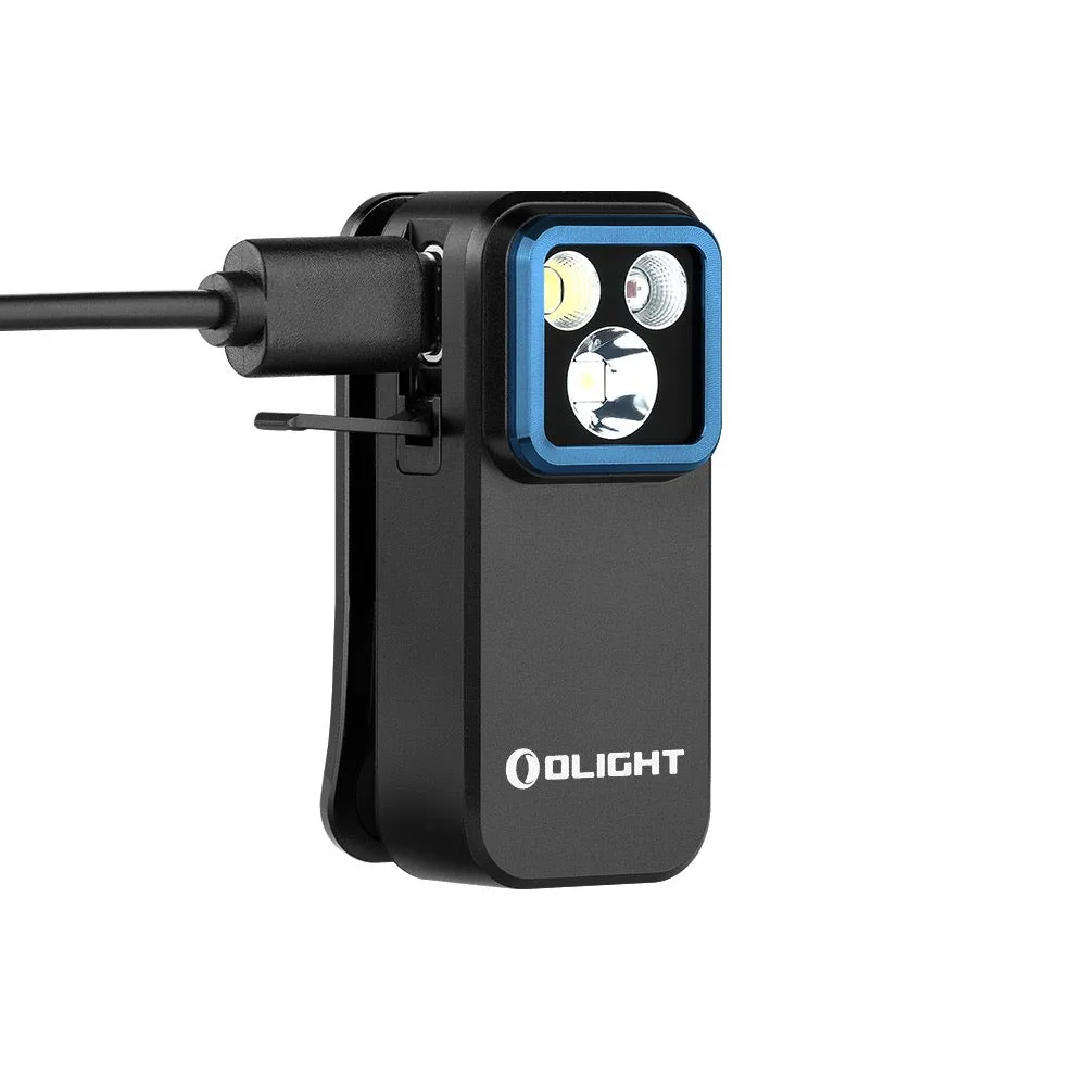 Olight Oclip Pro 500 Lumen Clip on Flashlight W/ Floodlight, Spotlight, and Red Light