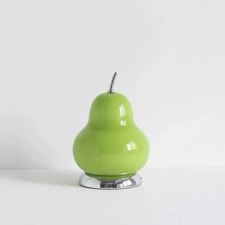 Pear Glass Cordless Table Lamp