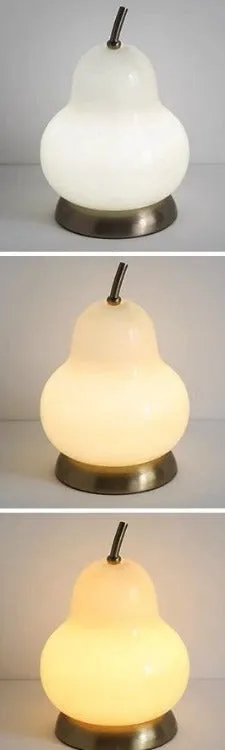 Pear Glass Cordless Table Lamp