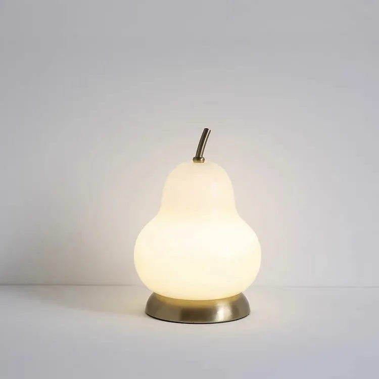 Pear Glass Cordless Table Lamp