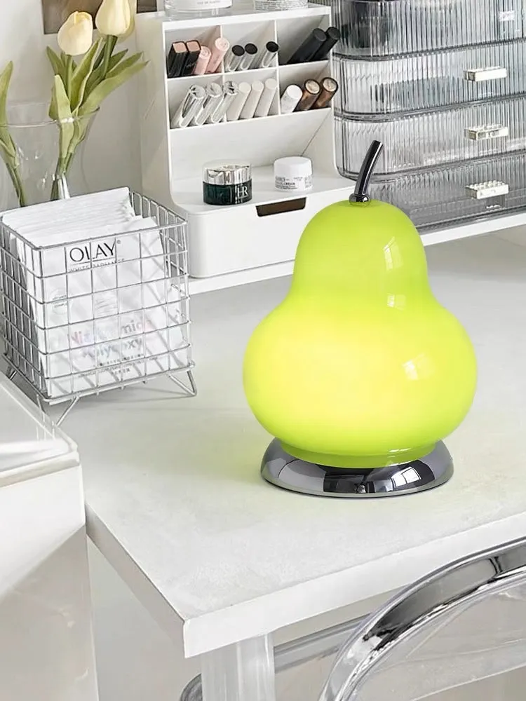 Pear Glass Cordless Table Lamp