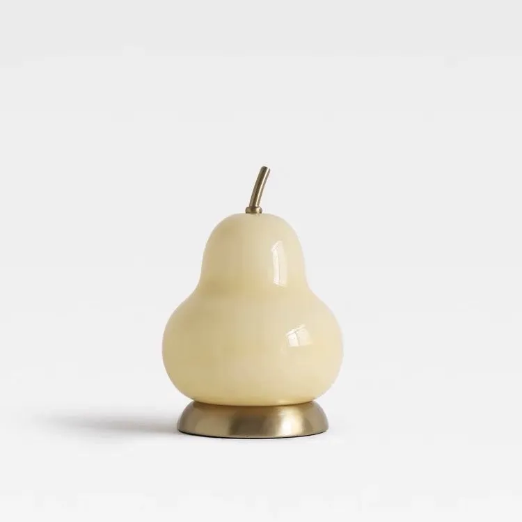 Pear Glass Cordless Table Lamp