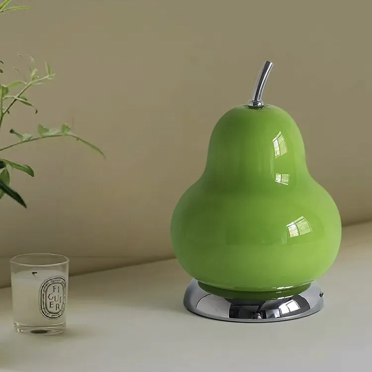 Pear Glass Cordless Table Lamp