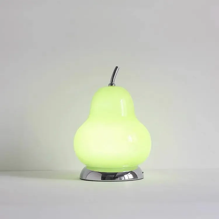 Pear Glass Cordless Table Lamp