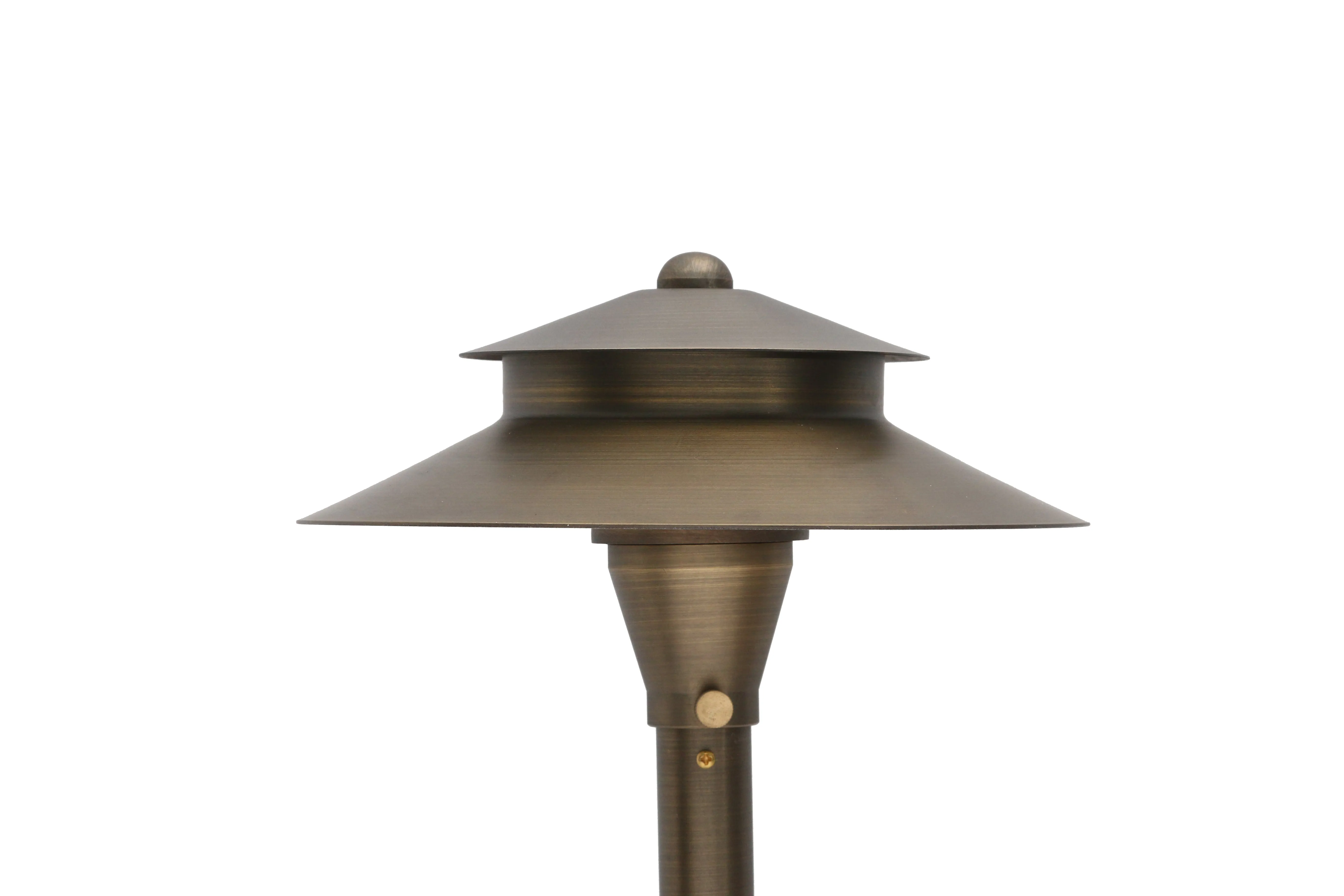 Spectra Solid Brass  Two Tiered Pathway Light Antique Bronze