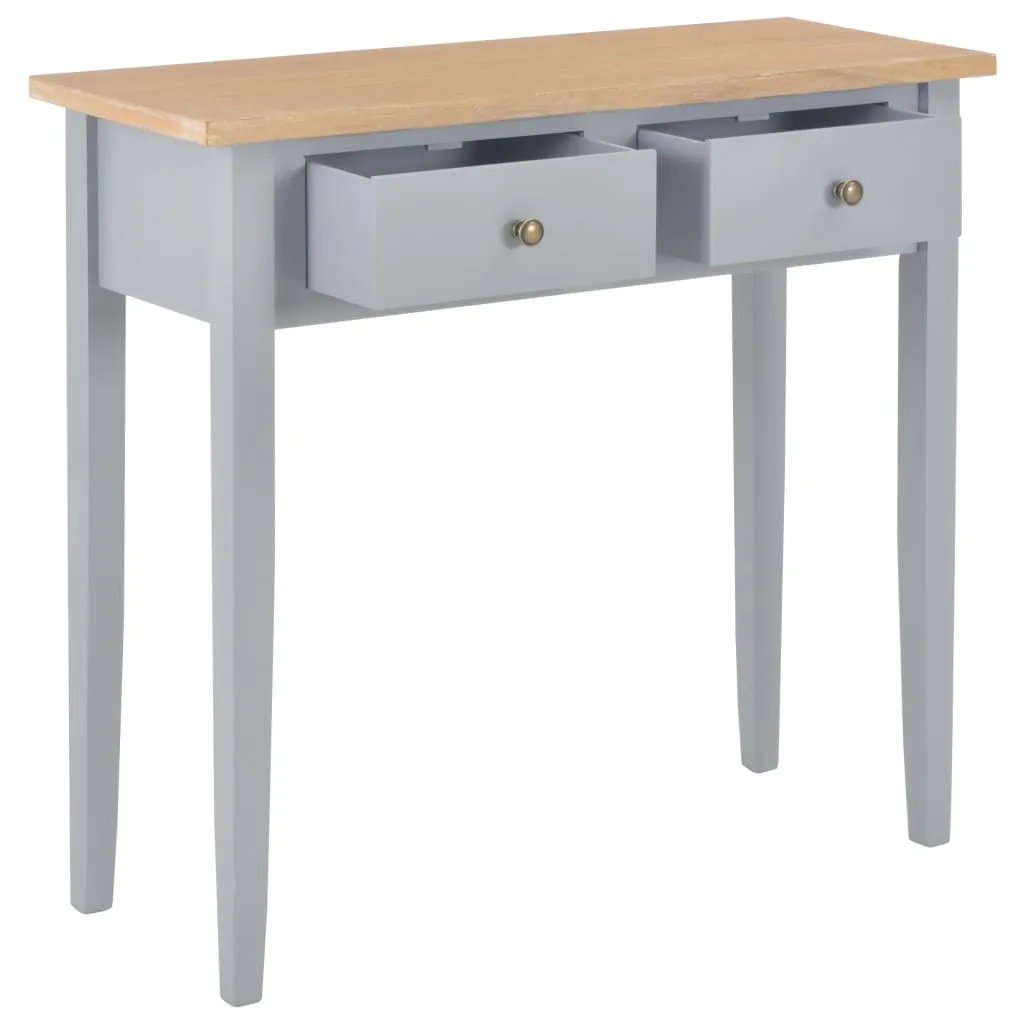 vidaXL Dressing Console Table Grey 79x30x74 cm Wood