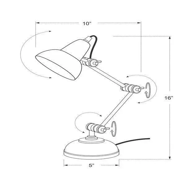 Wooden Twist Poulsen Pharmacy Triple Adjustable Study Lamp