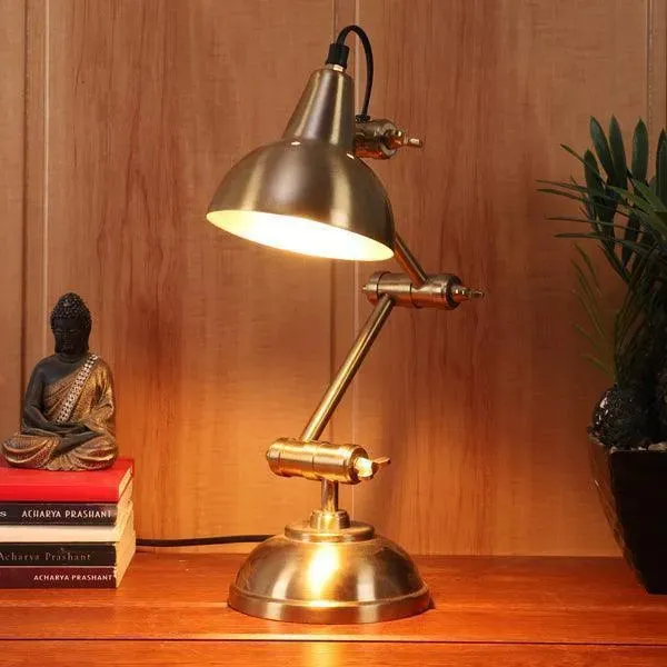 Wooden Twist Poulsen Pharmacy Triple Adjustable Study Lamp